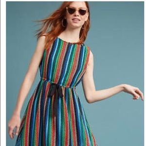 Midi crochet multicolored dress